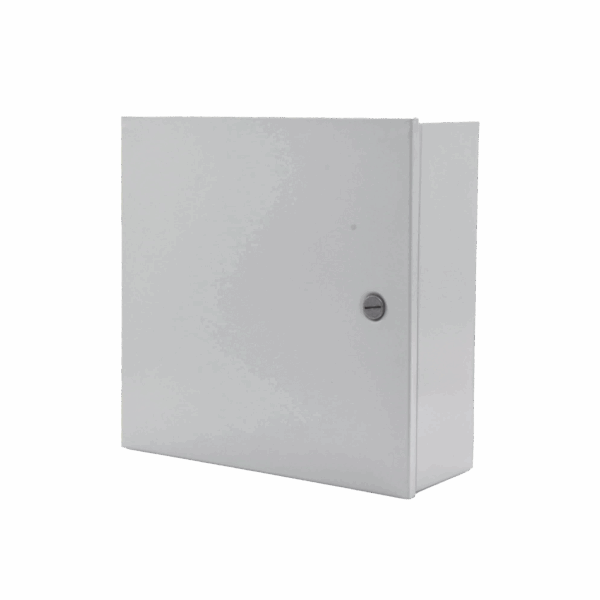 Gabinete de Acero, Uso Interior (Nema 1)  de 80 x 60 x 20 cm con Placa Interna / Tipo Telefónico.