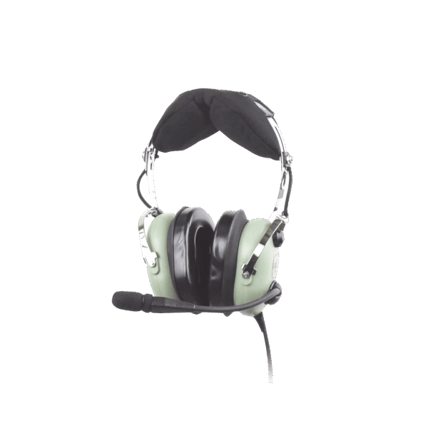 Auriculares con atenuación de ruido pasivo para radios aéreos en helicópteros
