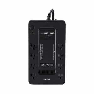UPS de 650 VA/390 W, Topología Standby con Modo Ahorrador ECO, Entrada 120 Vca NEMA 5-15P, Con 8 Tomas NEMA 5-15R