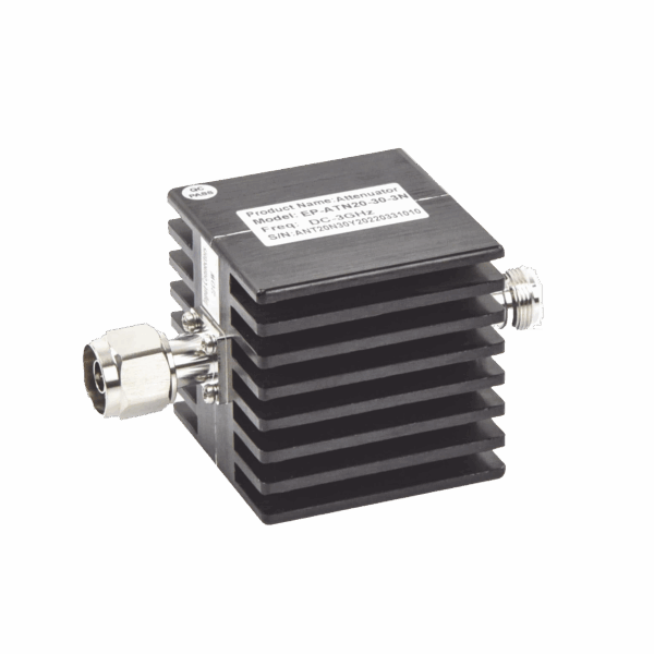 Atenuador en Línea de 30 dB, 20 Watt Máx. CD-3 GHz, Interiores, N Macho-Hembra.