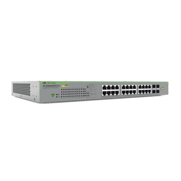 Switch PoE+ Gigabit WebSmart de 24 puertos 10/100/1000 Mbps + 4 puertos SFP Gigabit, 185 W, Version 2
