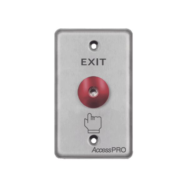 Botón tipo Hongo / Redondo Color Rojo con LED / Estético / NO y COM