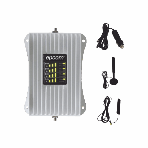 KIT Amplificador de Señal Celular Para Vehículo/ Soporta y Mejora la Señal Celular 5G, 4G LTE/ Múltiples Operadores, usuarios y dispositivos/ Ideal para Vehículo tipo Camioneta, Pick up o Sedán.