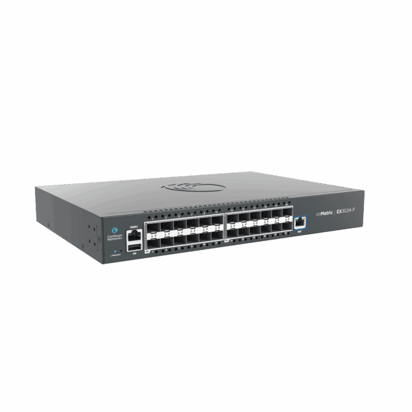 Switch cnMatrix EX3024F Ideal para Distribución en una Red Empresarial / 24 Puertos de Fibra Óptica SFP+(10 Gbps) / Capa 2 y Capa 3 / Doble Fuente de Alimentación en Corriente Alterna / Gestión Gratuita Desde la Nube