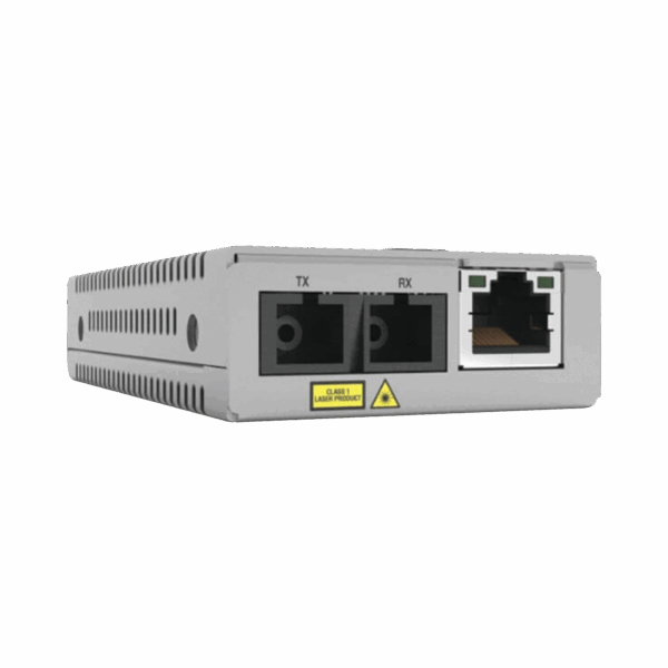 Convertidor de medios Gigabit, conector SC Distancia (20KM) Monomodo Versión TAA