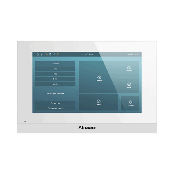Monitor Linux / Pantalla Touch de 7 Pulgadas / SIP / POE / WIFI / Compatible con Frentes de Calle Akuvox