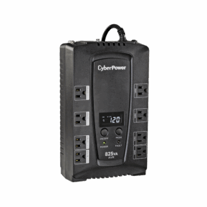 UPS de 825 VA/450 W, Topología Línea Interactiva, Entrada 120 Vca NEMA 5-15P, Tipo Gabinete Compacto, Con 8 Tomas NEMA 5-15R