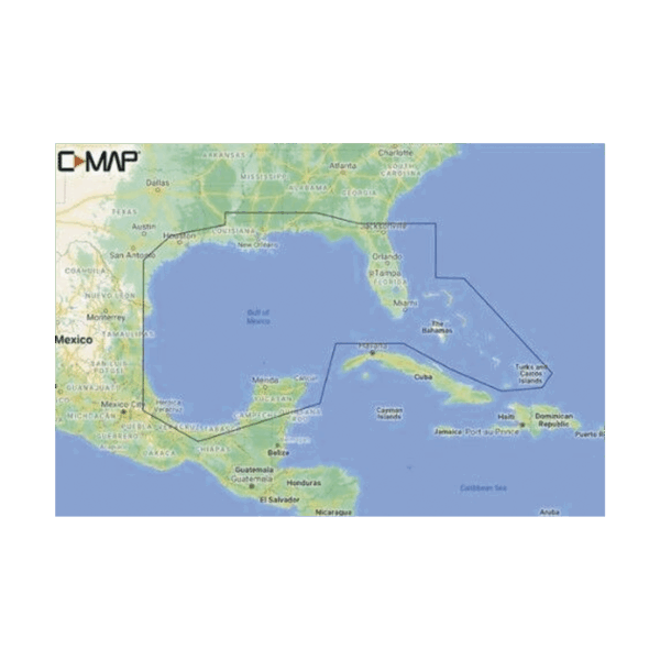 M-NA-Y204-MS C-MAP REVEAL del Golfo de México y Bahamas