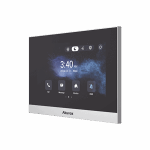 Monitor ANDROID / Soporta APP Android / Pantalla Touch Screen LCD 7″ / WiFi / Punto WIFI / Bluetooth / PoE / SIP / 8 Entradas de Alarma / 1 Salida de Relé / Comunicación con App de Familiares / Administración 100 % en la Nube
