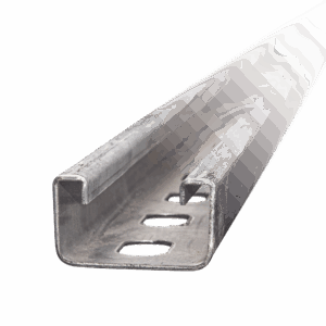 Unicanal Perforado 4 X 2 cm X 3 m / Calibre 16 / Galv. Electrolítico
