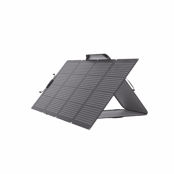 Módulo Solar Bifacial, Portátil y Flexible de 220W Recomendado para Estaciones Portátiles EFD330, EFD350 ó EFD500 / Ajuste de Ángulo / Carga Eficiente / Incluye Cable XT60 a MC4