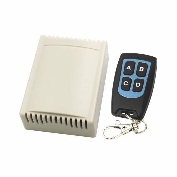 Receptor con Control Remoto de 4 Canales / Soporta 40 Transmisores