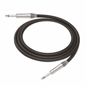 Cable de Audio | Plug 1/4 in a Plug 1/4 in Mono | Carcasa Cromada | Conectores Seetronic | Ideal para Instrumentos | Longitud 5m