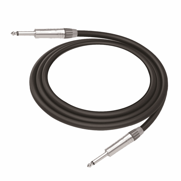 Cable de Audio | Plug 1/4 in a Plug 1/4 in Mono | Carcasa Cromada | Conectores Seetronic | Ideal para Instrumentos | Longitud 5m