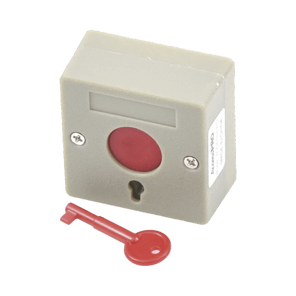 Botón de Pánico a Prueba de Fuego / Restablecimiento con Llave / Tamaño Compacto para Fácil Instalación