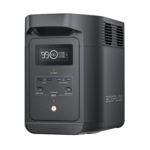 Estación de Energía Portátil de 980Wh Litio LFP / 10 Puertos AC 500 W (Max. 1000W) / 2 USB-C 100W / Cargador de Coche 10A a 12.6V / Conectividad WiFi y Bluetooth (App) / Carga Solar 500W Max.