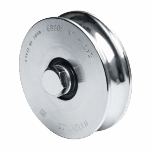 Rueda de 12 cm SIN Soporte / Soporta hasta 450 kg / Canal Tipo “U”
