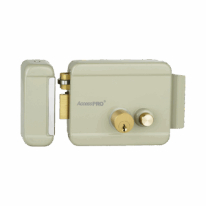 Cerradura Eléctrica con Botón de Salida / Incluye Llave  / Exterior / Izquierda