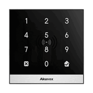 Teclado de Control de Acceso Inteligente / Administración 100% en la Nube / Interfaz WEB / POE / Lector Prox 125 kHz / MIFARE 13.56MHz / NFC / APP Smart Plus / Control de 1 Puerta / PIN Para Visitas / IP65