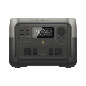 EcoFlow River 2 Max | Estación de Energía Portátil 512Wh Litio LFP / 4 AC 500 W (Max. 1000W) / 1 USB-C 100W / 3 USB -A 12W / Cargador de Coche 8A a 12 o 24V / Conectividad WiFi y Bluetooth (App) / Carga Solar 220W Max.
