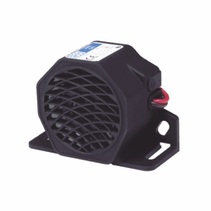 Alarma de reversa vehicular, 12-24 Vcc, 107 dBA