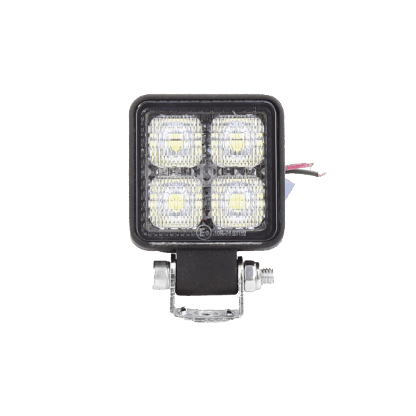 Luz de trabajo de 4 LED de 10 Watt, 12-24 Vcd, 800 lúmenes