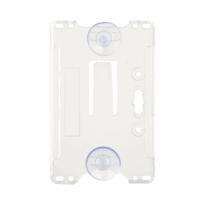 Porta tarjeta de plastico ABS / Transparente / Compatible con tarjetas ACCESSCARDEPC / PROCARDX o Formato CR80