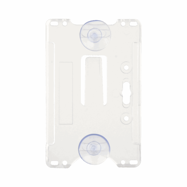 Porta tarjeta de plastico ABS / Transparente / Compatible con tarjetas ACCESSCARDEPC / PROCARDX o Formato CR80