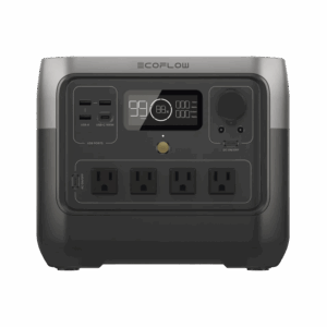 EcoFlow River 2 Pro | Estación de Energía Portátil 768Wh Litio LFP / 4 AC 800W (Max. 1600W) / 1 USB-C 100W / 3 USB -A 12W / Cargador de Coche 10A, 126W Max. / Conectividad WiFi y Bluetooth (App) / Carga Solar 220W Max.
