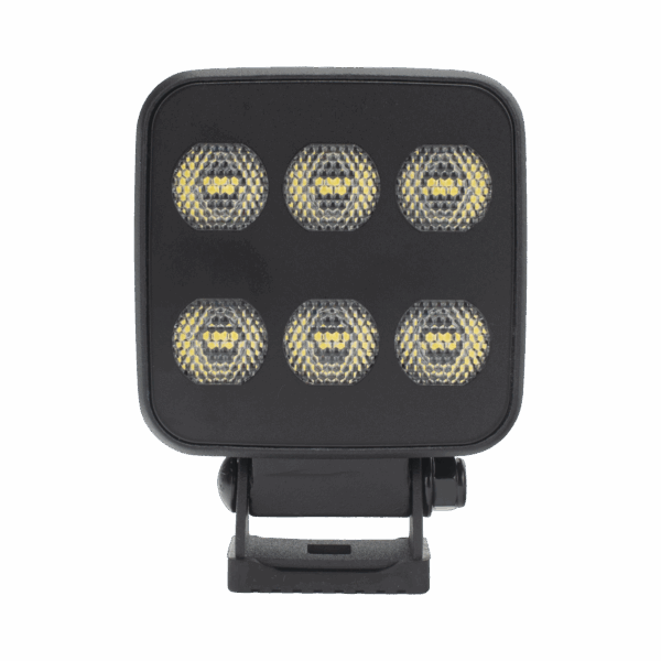 Luz de Trabajo Ultra brillante Cuadrada, 6 LED, 6552 Lúmenes, 12-24 Vcd