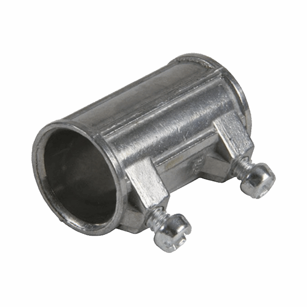 Cople de 1/2" para Tubo Pared Delgada con Tornillos Opresores.