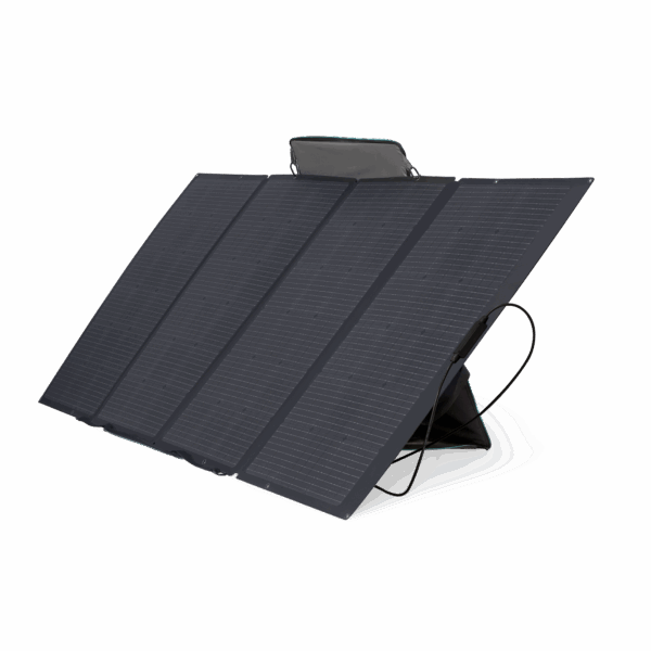 Módulo Solar Portátil y Flexible de 400W Recomendado para Estaciones Portátiles EFD330, EFD350 ó EFD500 / Ajuste de Ángulo / Carga Eficiente / Incluye Cable XT60 a MC4