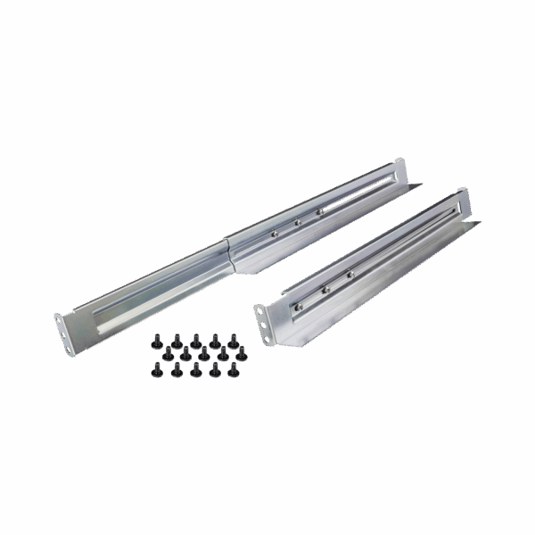 Kit de Rieles Para Racks de 4 Postes, Para UPS de 1 a 3 UR, Profundidad Ajustable, Soporte de Peso de 104.78 Kg