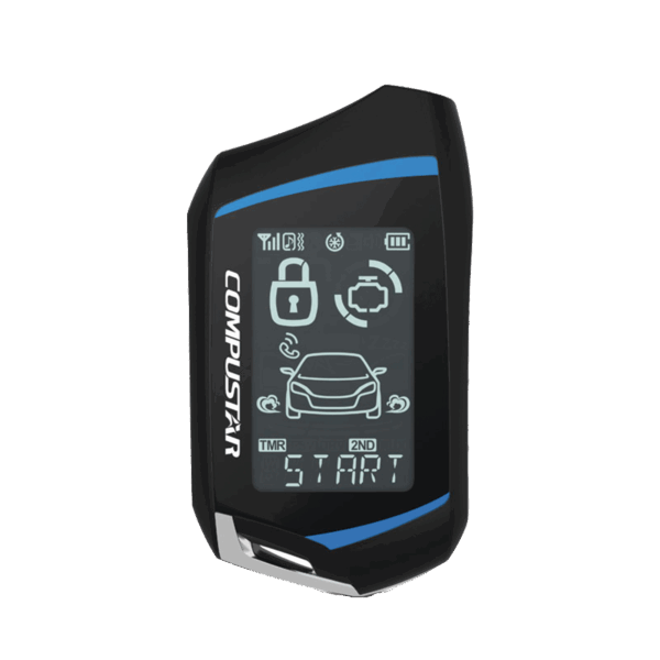 Control Remoto Bidireccional de cuatro botones para Sistemas de alarmas Compustar CS7900AS hasta con un kilometro de alcance