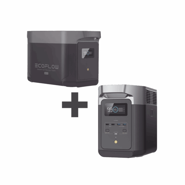 Kit de Estación de Energía Portátil 2048Wh + Batería Externa 2048Wh (4096Wh Totales)