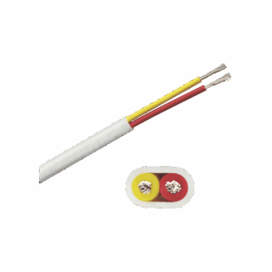 Rollo de cable plano grado marino calibre 16, de 2 conductores (rojo y amarillo) de 100 pies (30.48 m).