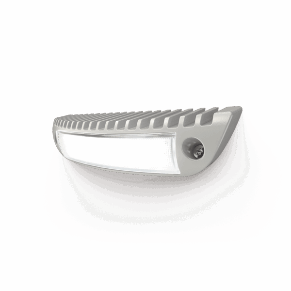 Luz de cortesía con bisel color blanco ideal para ambulancias y vehículos de rescate