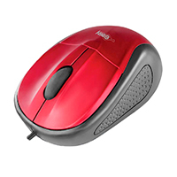 MOUSE ALAMBRICO OPTICO 1000 DPI CONECTOR USB WIN XP/VISTA/7/8/10/11/MAC OS X EASY LINE BY PERFECT CHOICE – ROJO