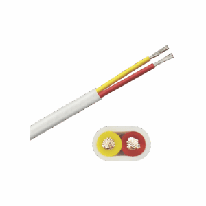 Rollo de cable plano grado marino calibre 14, de 2 conductores (rojo y amarillo) de 100 pies (30.48 m).