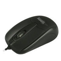 MOUSE ALAMBRICO OPTICO 1000 DPI CONECTOR USB EASY LINE BY PERFECT CHOICE – NEGRO