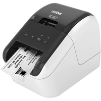 IMPRESORA DE ETIQUETAS BROTHER QL800, CONEXION USB, CINTAS DE 12 MM HASTA 62 MM, IMPRESION DE CODIGOS DE BARRAS, 93 ETIQUETAS POR MINUTOS, CORTE AUTOMATICO