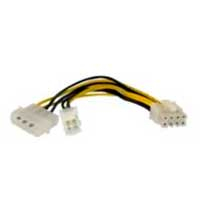 CABLE ADAPTADOR DE 15CM PARA FUENTE DE PODER – ALIMENTACIN CPU INTERNO 4 PINES A 8 PINES EPS CON LP4 – HEMBRA A MACHO – STARTECH.COM MOD. EPS48ADAP