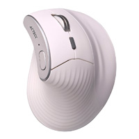 MOUSE ACTECK VIRTUOS FITT PRO MI770 / VERTICAL / ERGONOMICO / INALAMBRICO / DUAL – USB – BLUETOOTH / RECARGABLE / OPTICO / 2400 DPI AJUSTABLE / 8 BOTONES + SCROLL / BLANCO / AC-936217