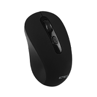 MOUSE ACTECK OPTIMIZE JOY MI215 / INALAMBRICO / RECEPOR USB / 3 BOTONES + SCROLL / 1600 DPI / WIN – LINUX – MAC OS / NEGRO / AC-933445