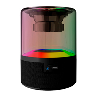 BOCINA ACTECK GLEE PURE AP30 / INALAMBRICA / BLUETOOTH – CONEXION TWS 3.5 MM / SONIDO ESTEREO / 5 W / ILUMINACION LED / NEGRO / AC-936422