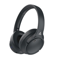 DIADEMAS ANC TECHZONE TZDJ02 CANCELACION DE RUIDO BLUETOOTH 5.3 MICROFONO INTEGRADO COLOR NEGRO