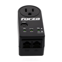 PROTECTOR DE VOLTAJE FORZA FVP-1201N NEGRO, 900J/1800W, 1 SLD, GIRO DE 350 GRADOS, TEMPORIZADOR-120V