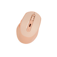 MOUSE INALAMBRICO 1600 DPI OPTICO RECARGABLE ERGONOMICO SILENCIOSO PERFECT CHOICE CLIX – CAQUI