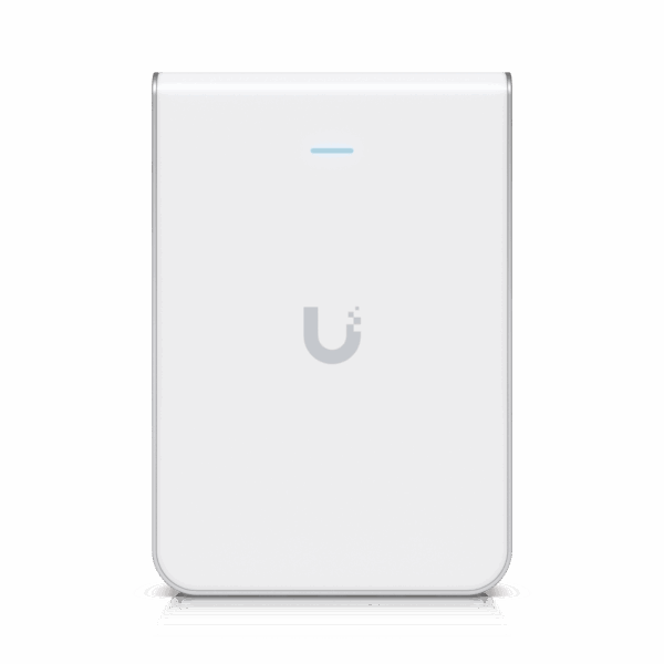 Access Point UniFi U6 In Wall/Montaje p/pared, WIFI 6 2.4 Y 5 Ghz, hasta 5.3 Gbps, 1 pto PoE In, 4 ptos secundarios (1 PoE Out)