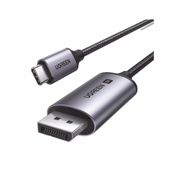Cable USB-C a DP 1.4 | 3 metros | Compatible con Thunderbolt 3 & 4 | 8K@60Hz | 4K@240Hz | HDR10+ | eARC | DTS | 3D | ALLM | VRR | | FreeSync G-Sync | Caja de Aluminio | Nylon Trenzado | Conector Niquelado | Blindaje Multicapa.